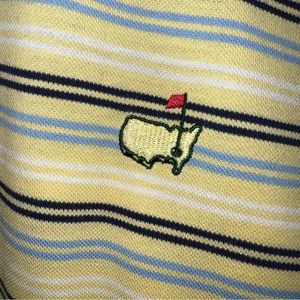 Masters Collection Polo Shirt YELLOW Golf Logo Short Sleeve Size XL Vintage